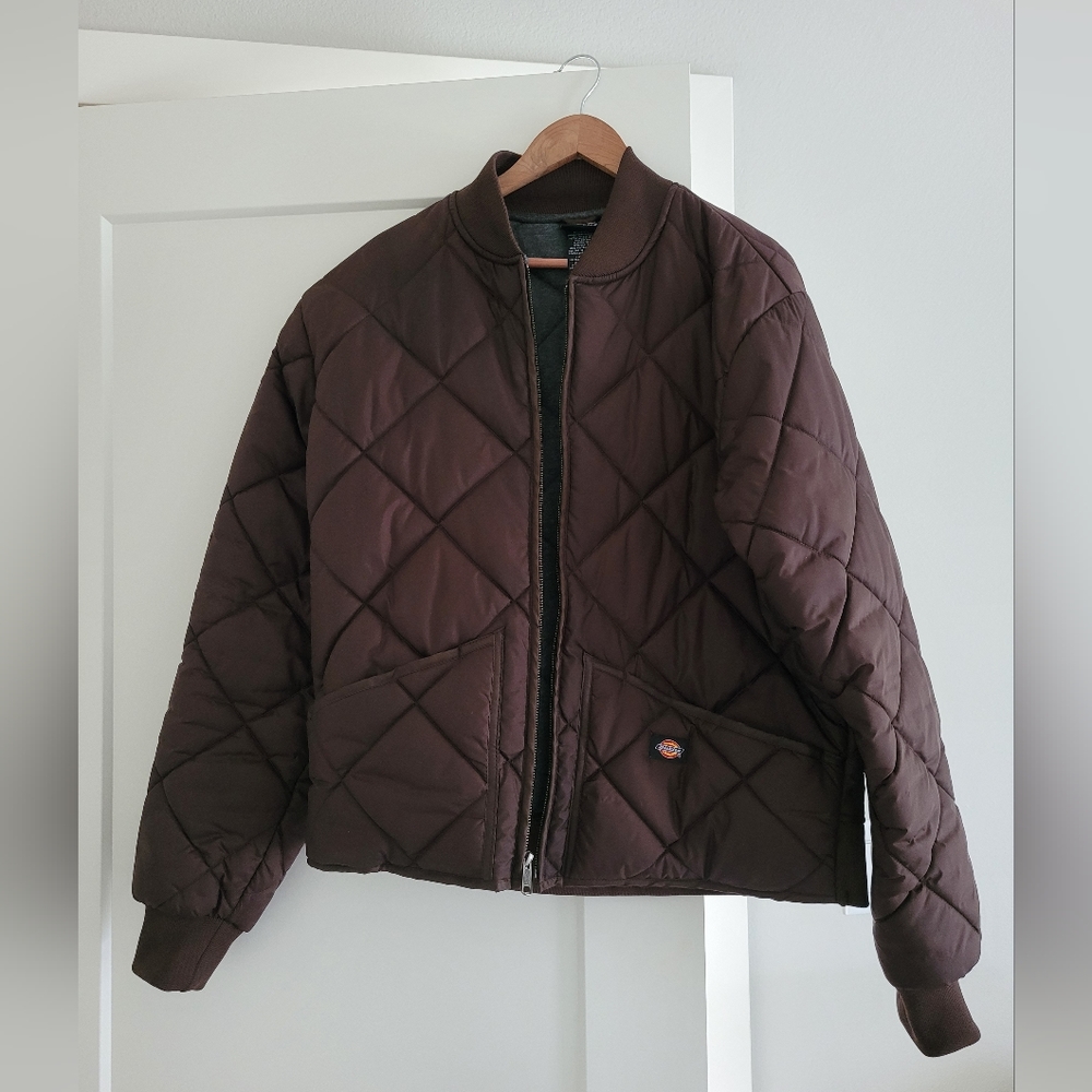 Dickies L Brown Quilted Jacket